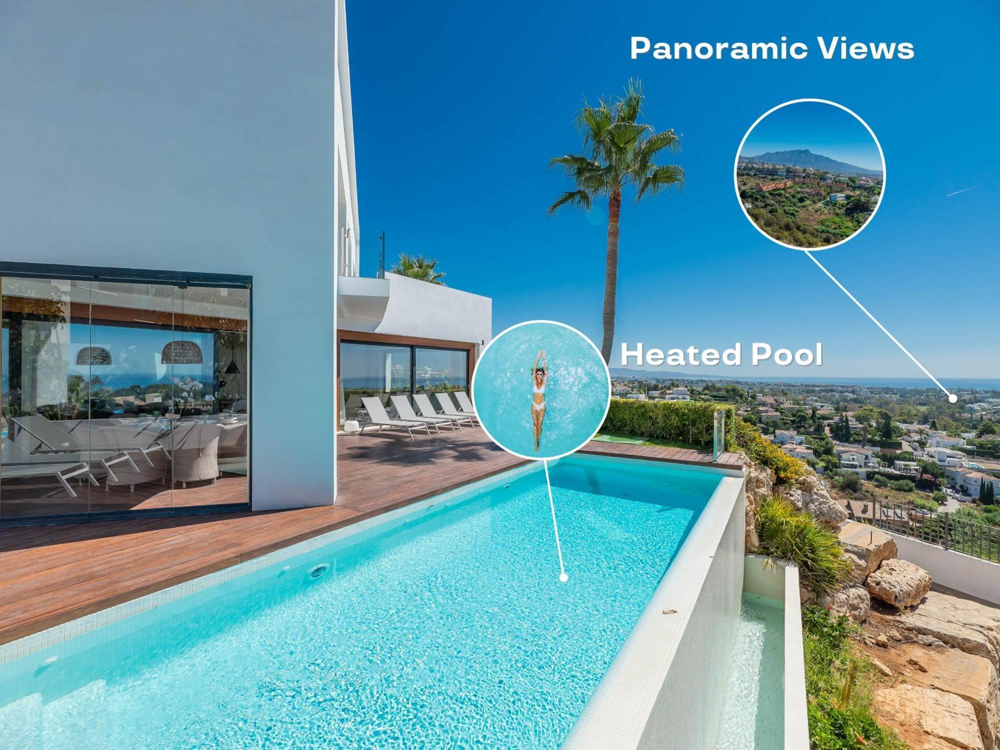Vacation Marbella I Villa Paraiso The View, Infinity Heated Pool, Sea View, 24-7 Security, Golf Courses Estepona Exterior foto